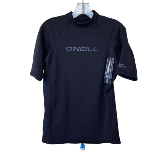 O'Neill Thermo-X Short Sleeve Crew Insulative Rash Guard Men's XL Black 5021 NWT - Picture 1 of 11